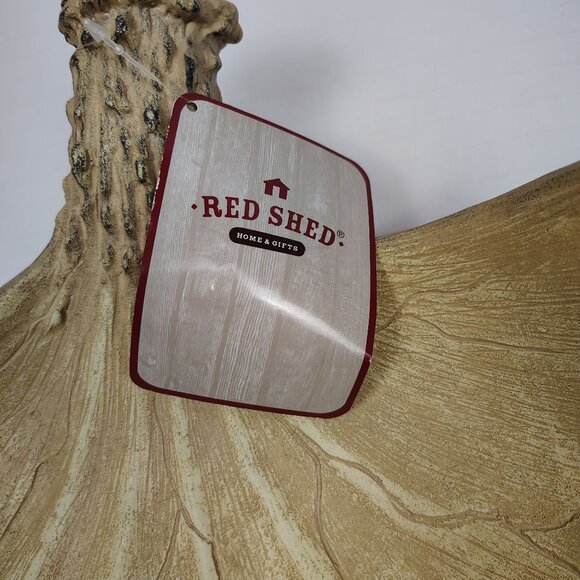 Red Shed Moose Antler Bowl Home Decor Cabin Rustic Hunting Gift - Picture 3 of 8